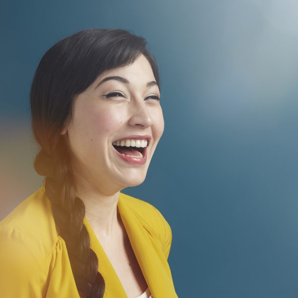 Young woman laughing