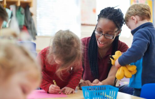 Scene within early years infant school setting within the Endevor Schools network