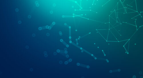 Abstract image showing connectivity and light