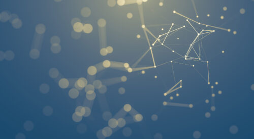 Abstract image showing connectivity and light