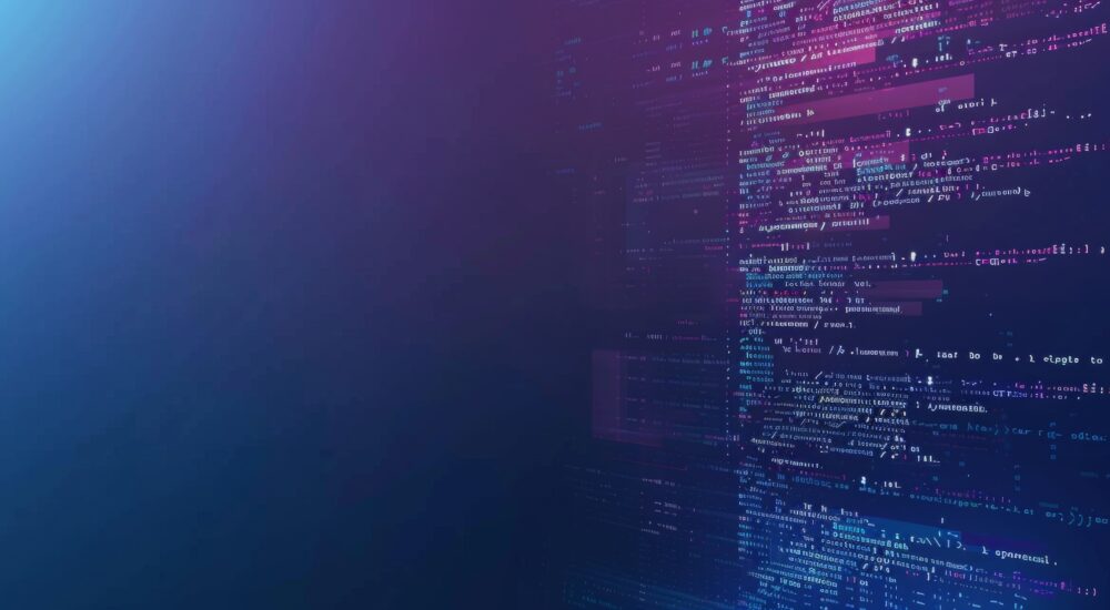 An abstract image of computer code