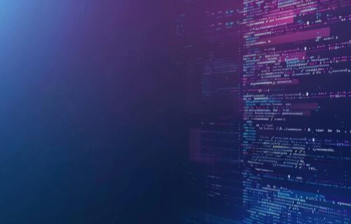 An abstract image of computer code