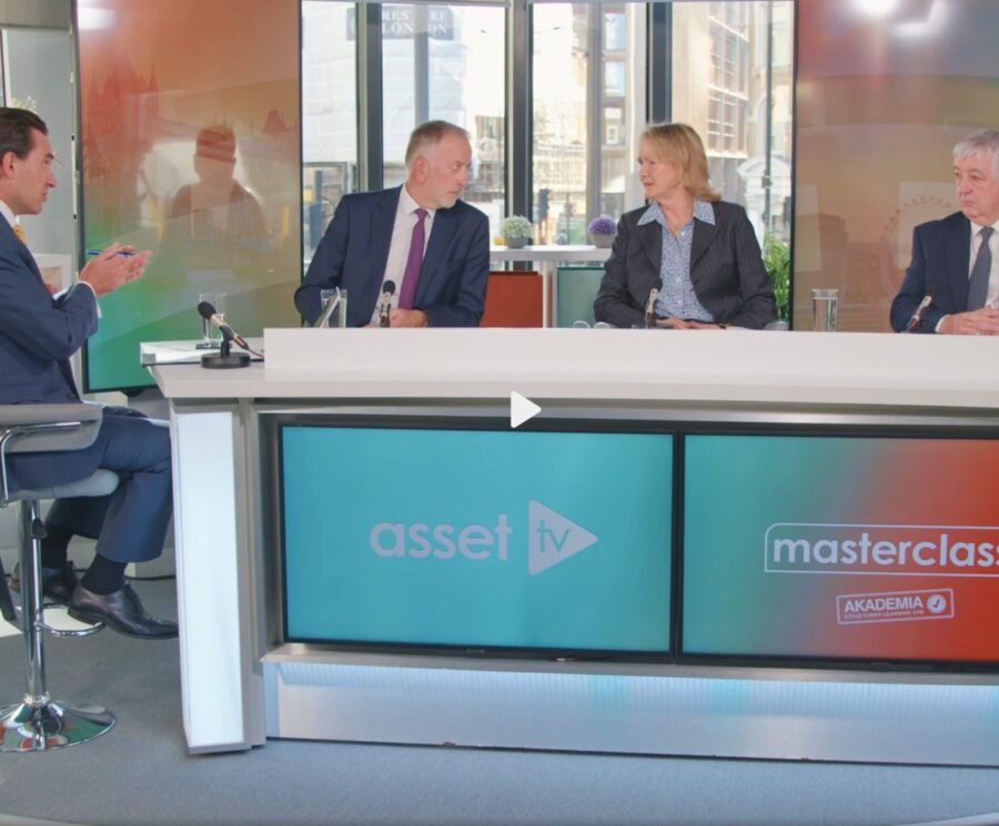ICG Enterprise Trust's Chair Jane Tufnell (centre) appearing on Asset TV
