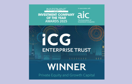 ICG Enterprise Trust is Private Equity and Growth Capital winner in Investment Week's Investment Company of the Year Awards 2025