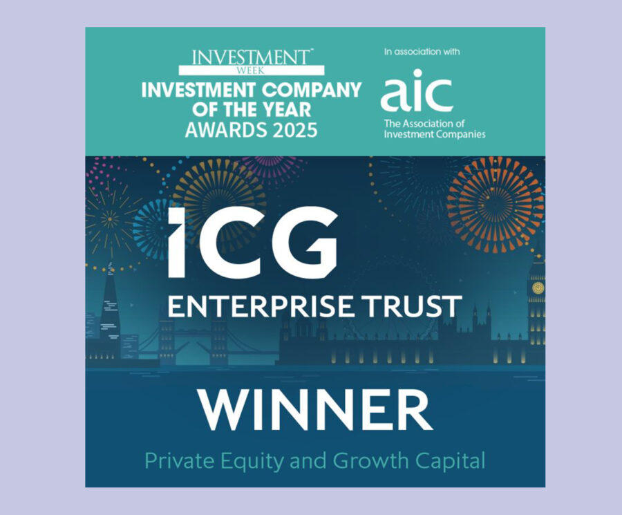 ICG Enterprise Trust is Private Equity and Growth Capital winner in Investment Week's Investment Company of the Year Awards 2025